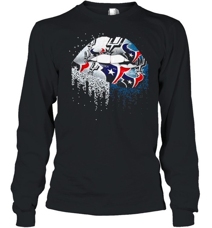 Nfl houston texans lips logo shirt Long Sleeved T-shirt