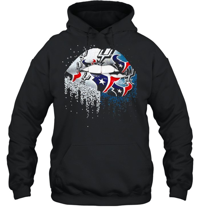 Nfl houston texans lips logo shirt Unisex Hoodie