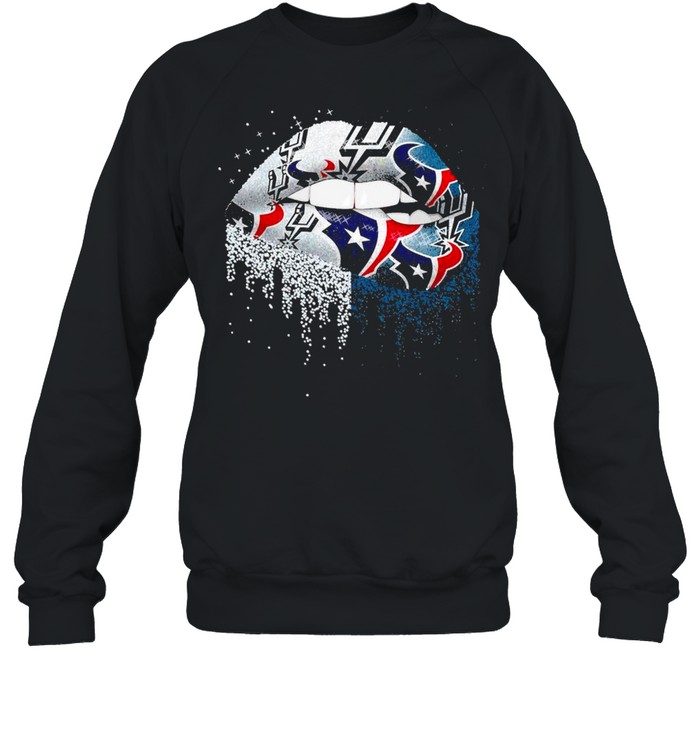 Nfl houston texans lips logo shirt Unisex Sweatshirt