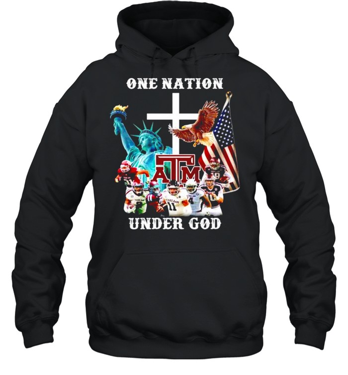 One nation Texas A&M under god shirt Unisex Hoodie