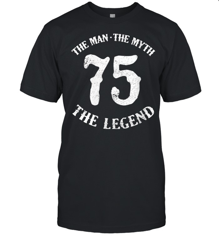 Womens Man Myth Legend 75th Birthday Number 75 Born In 1975 shirt Classic Men's T-shirt