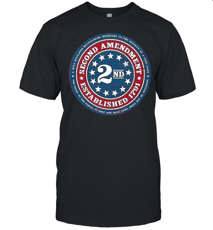 2ND Second Amendment Established 1791 T-shirt Classic Men's T-shirt