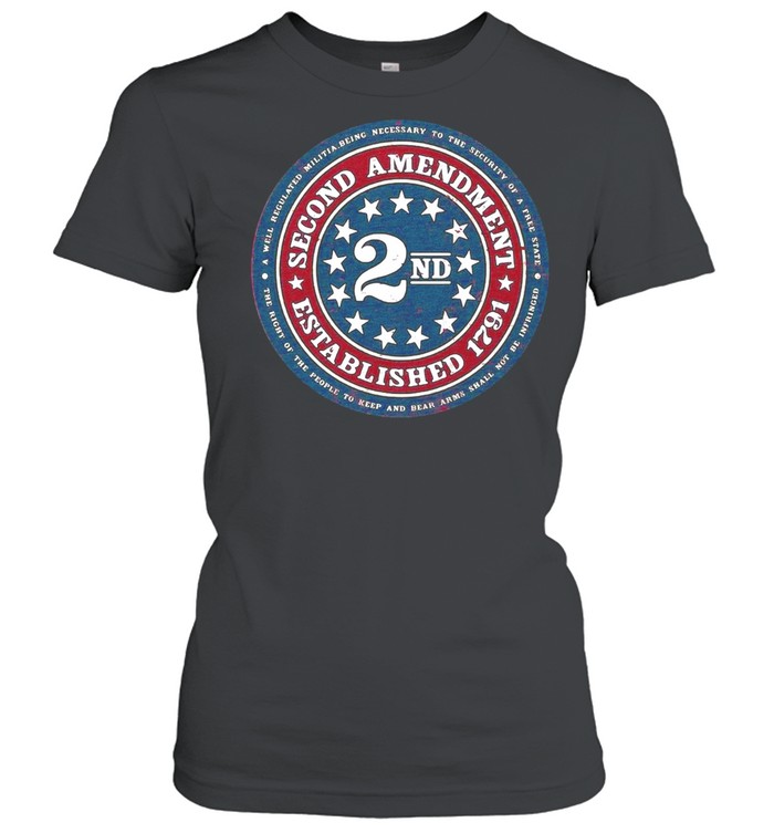 2ND Second Amendment Established 1791 T-shirt Classic Women's T-shirt