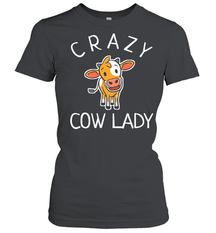 Crazy Cow Lady T-shirt Classic Women's T-shirt