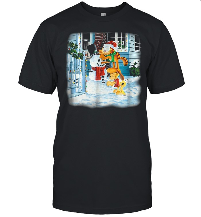 Garfield Snow Fun T-shirt Classic Men's T-shirt