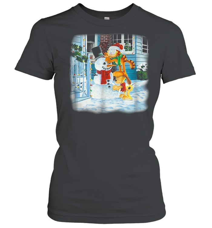 Garfield Snow Fun T-shirt Classic Women's T-shirt