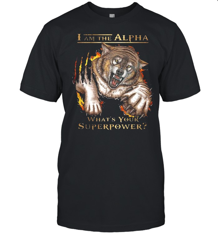 I Am The Alpha What’s Your Superpower Tiger T-shirt Classic Men's T-shirt