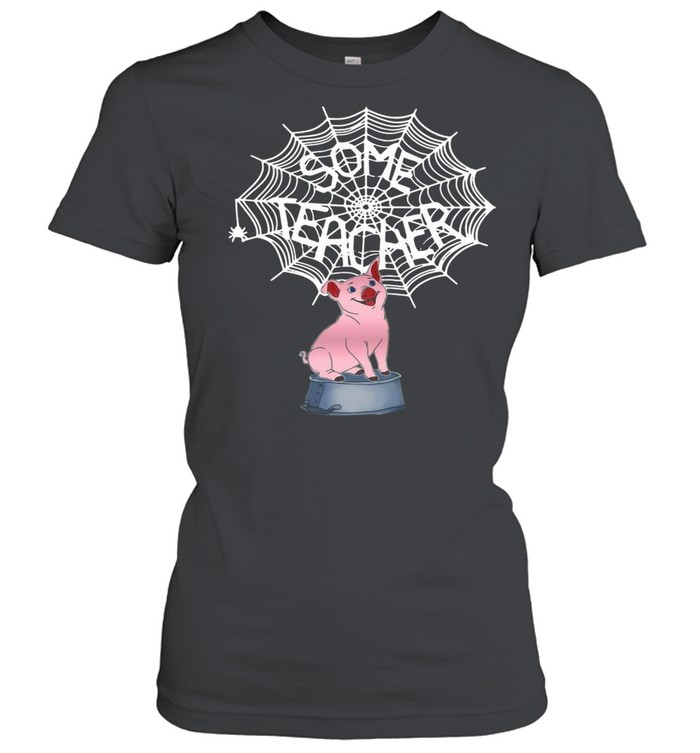 Pig Some teacher Spider Web T-shirt Classic Women's T-shirt