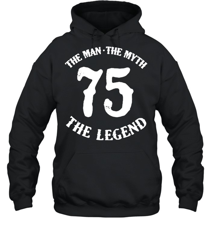 The Man Myth Legend 75th Birthday Number 75 Born In 1975 Unisex Hoodie