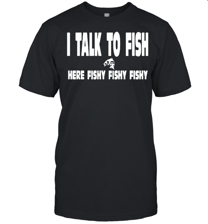 I talk to fish here fishy fishy shirt Classic Men's T-shirt