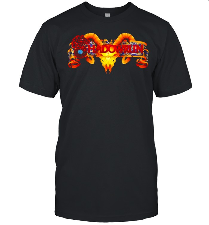 Shadowrun Dragon Skull Logo Shirt
