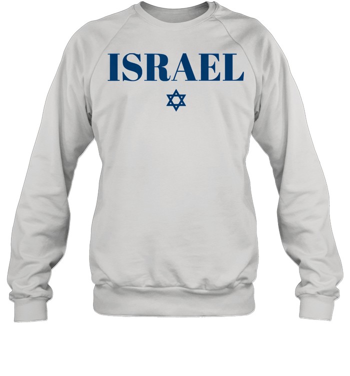 Israel Star Flag White Israel Unisex Sweatshirt