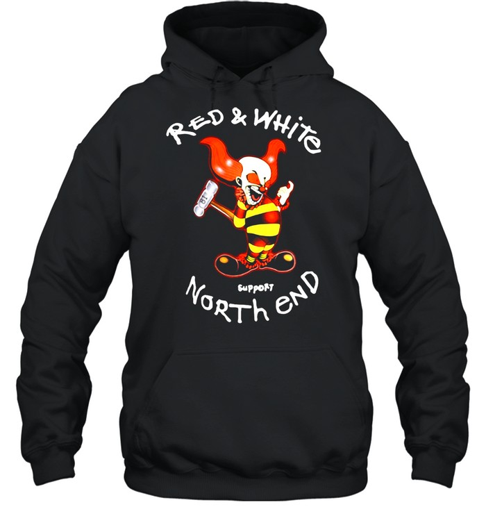 Support 81 Clown Red And White T-shirt Unisex Hoodie