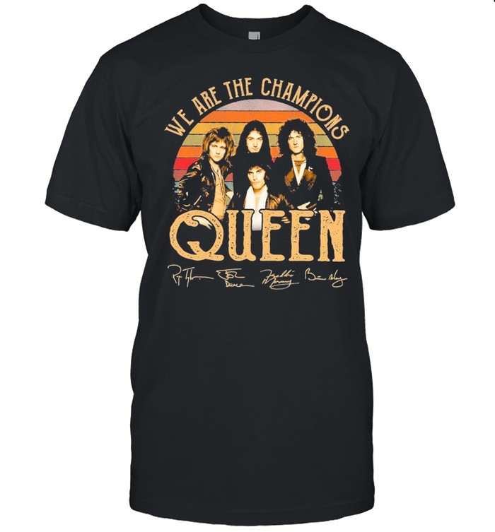 We Are Champions Queen Signatures Vintage shirt Classic Men's T-shirt