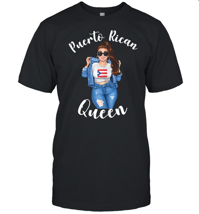 Womens Puerto Rican Queen Proud Mexican Latin Sunshine Sassy Classic Men's T-shirt