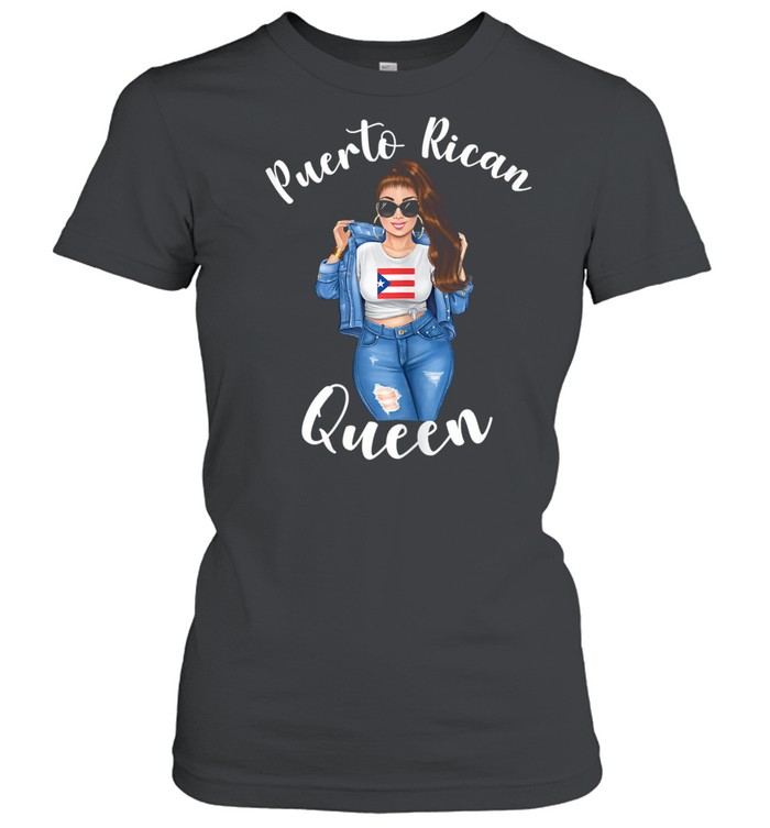 Womens Puerto Rican Queen Proud Mexican Latin Sunshine Sassy Classic Women's T-shirt