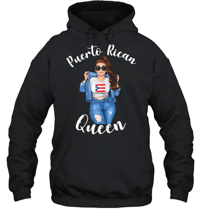 Womens Puerto Rican Queen Proud Mexican Latin Sunshine Sassy Unisex Hoodie