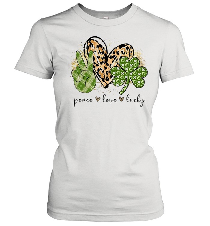 Peace Love Lucky Irish shirt Classic Women's T-shirt