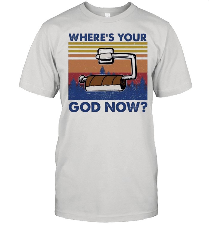 Toilet paper wheres your god now shirt Classic Men's T-shirt