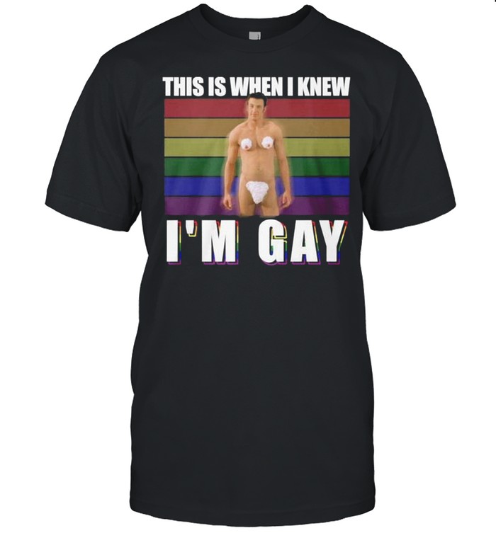 Chris Evans this is when I knew Is’m gay shirts