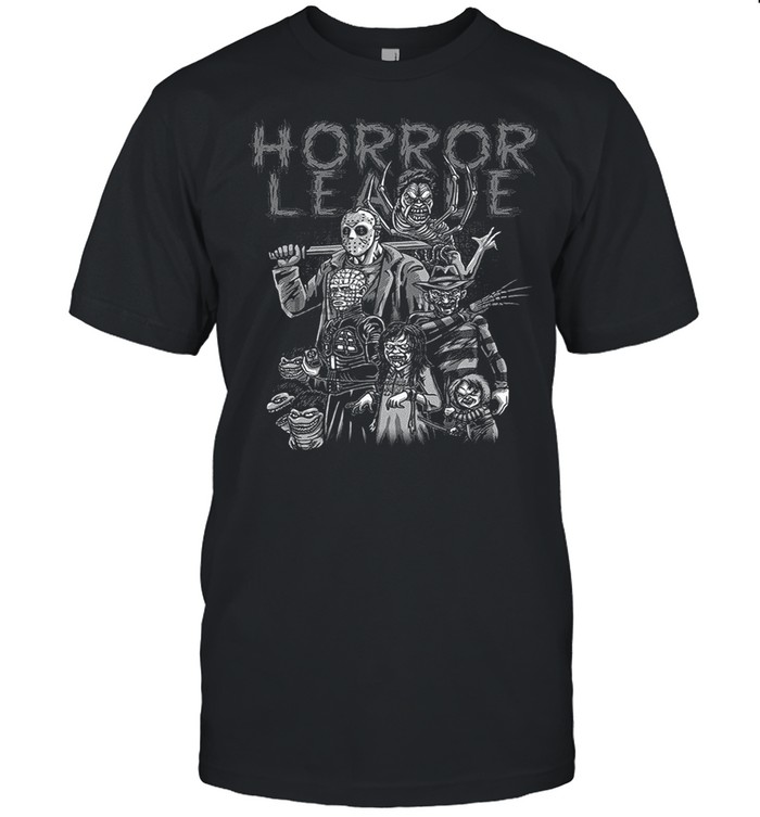 Horror league character shirts