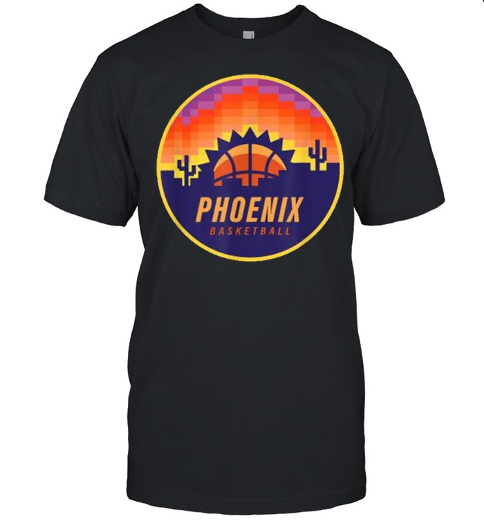 The Valley Pixel Sun Rise Phoenix Arizona Basketball  Classic Men's T-shirt