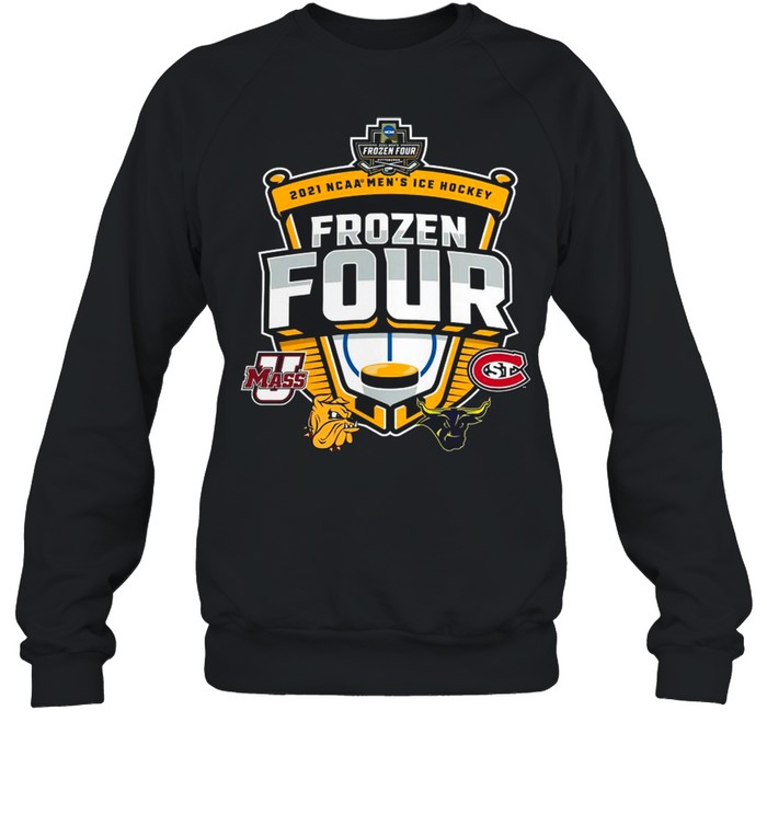 Umass Minutemen Vs St Cloud State 2021 NCAA Men’s Ice Hockey Frozen Four shirt Unisex Sweatshirt