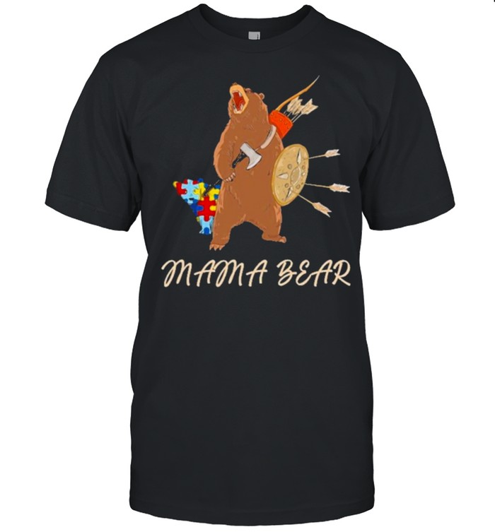 Hunting autism mama bear shirt