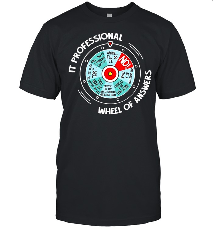 It Professional Wheel Of Answers T-shirt Classic Men's T-shirt