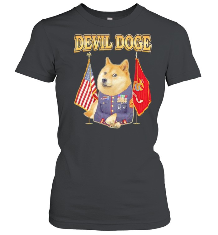 Dogecoin devil doge shirt Classic Women's T-shirt