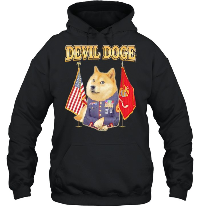 Dogecoin devil doge shirt Unisex Hoodie