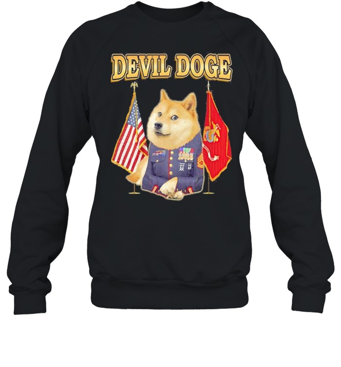 Dogecoin devil doge shirt Unisex Sweatshirt