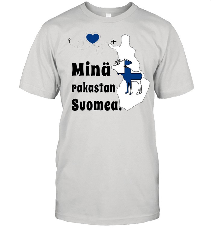 Finlands minas rakastans suomeas shirts