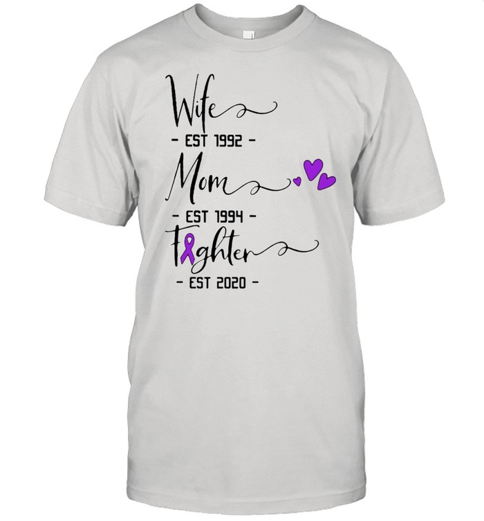 Personalizable wife mom fighter shirt Classic Men's T-shirt