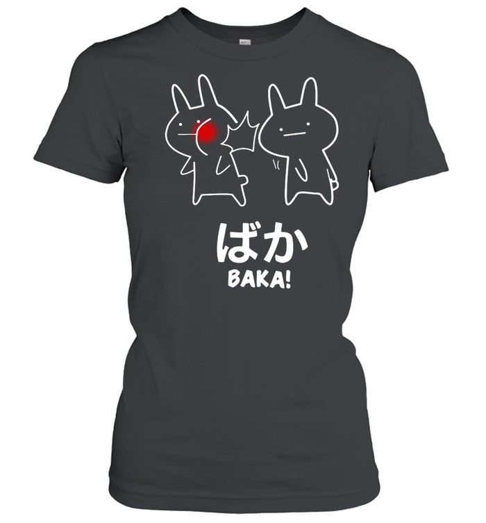 Anime Baka Rabbit Slap Black T-shirt Classic Women's T-shirt