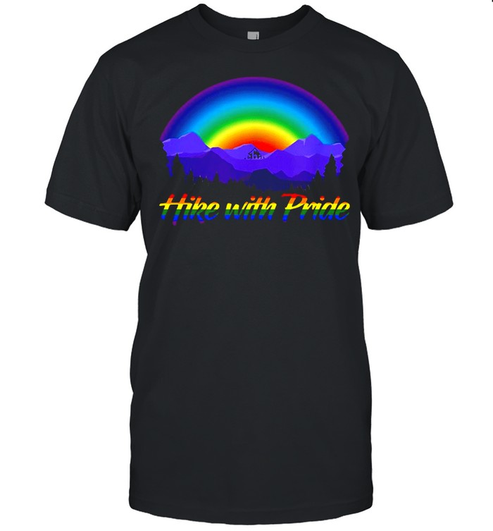 Hike With Pride Rainbow Sunset T-shirts