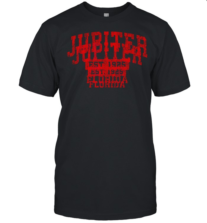 Jupiter Florida FL Vintage Sports Design Red Design shirt
