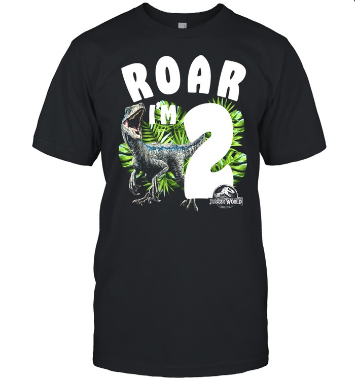 Jurassic World Birthday Raptor Roar I'm 2 shirt