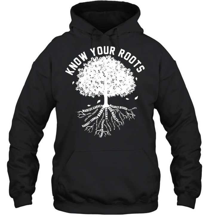 Know Your Roots Black History Marcus Garvey Maurice Bishop T-shirt Unisex Hoodie