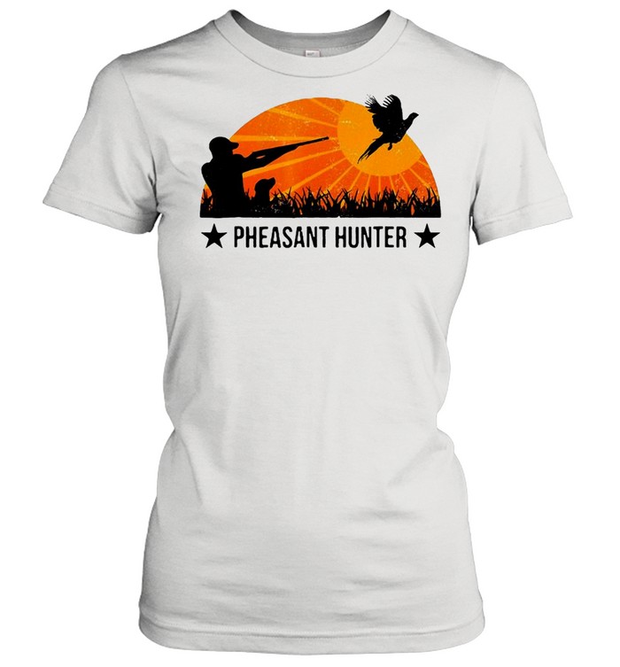 Pheasant Hunter Sunset Pheasant Hunting Classic Women's T-shirt