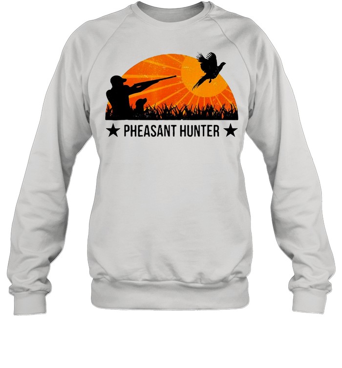 Pheasant Hunter Sunset Pheasant Hunting Unisex Sweatshirt