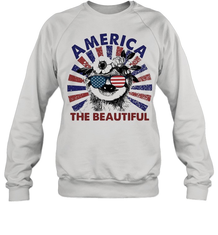 Sloth America The Beautiful Sloth Lovers Flag T-shirt Unisex Sweatshirt