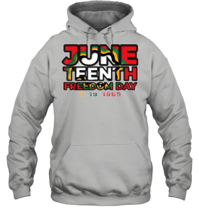 Juneteenth celebrating black freedom 1865 T- Unisex Hoodie