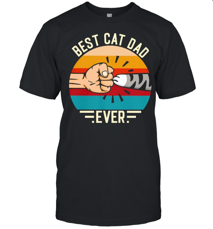 Best cat dad ever vintage t-shirt