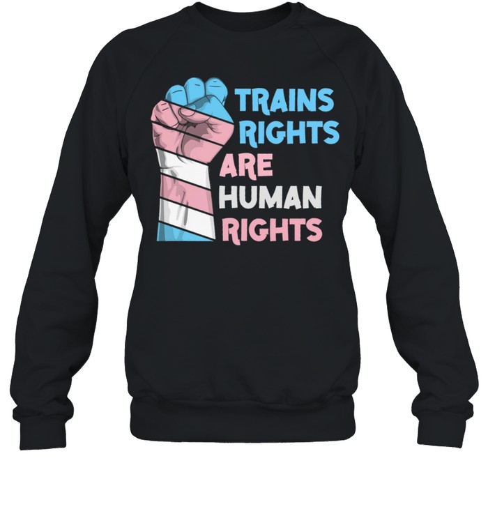 Trains Rights Are Human Rights LGBT Gay Pride shirt Unisex Sweatshirt