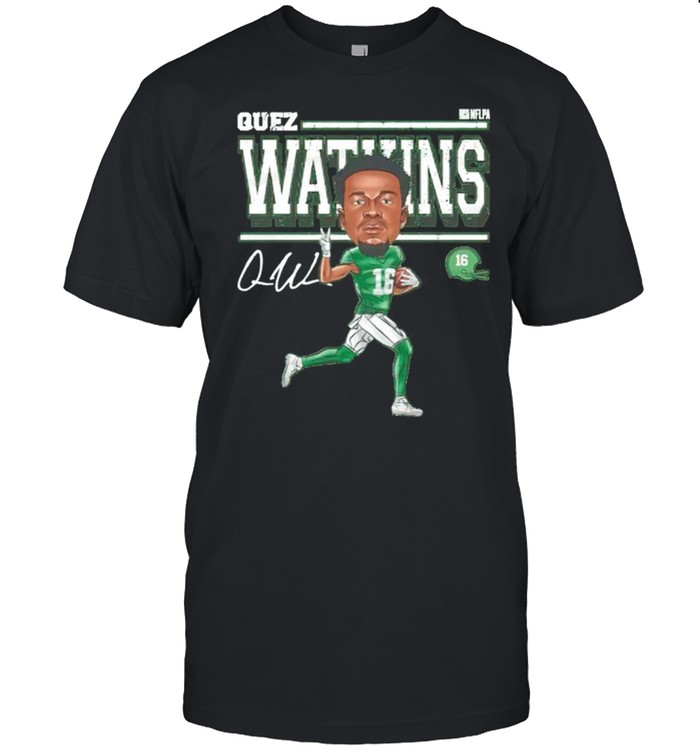 Philadelphias Footballs 16s Quezs Watkinss Cartoons signatures shirts