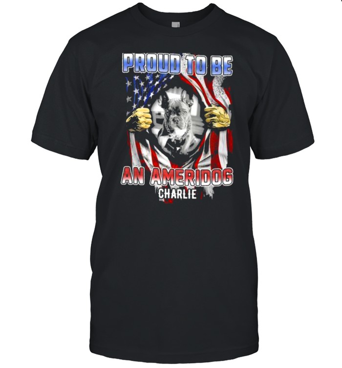 Proud To Be An Ameridog Charlie  Classic Men's T-shirt