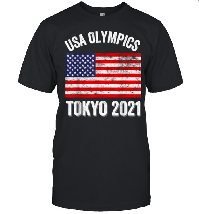 USA Olympics Tokyo 2021 Team American Flag T- Classic Men's T-shirt
