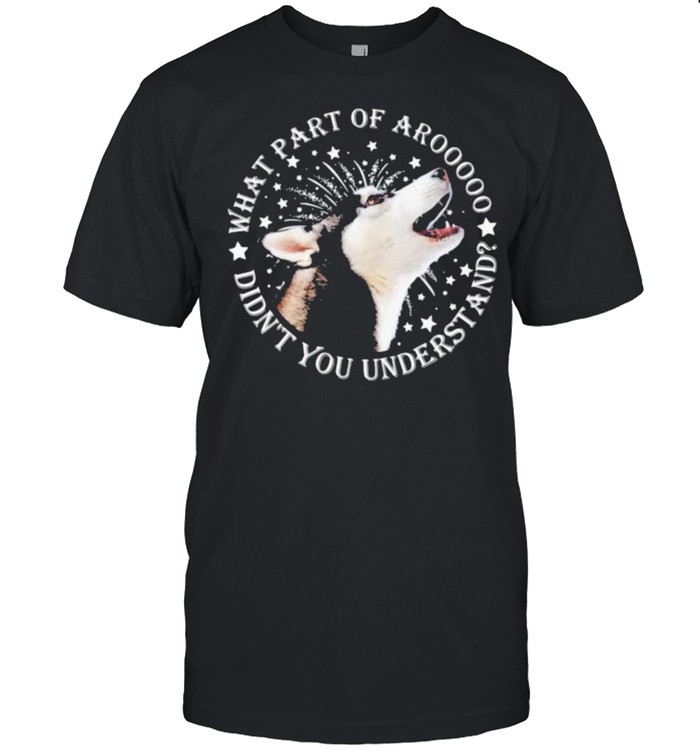 What Part Of Aroooo Didn’t You Understand Dog  Classic Men's T-shirt
