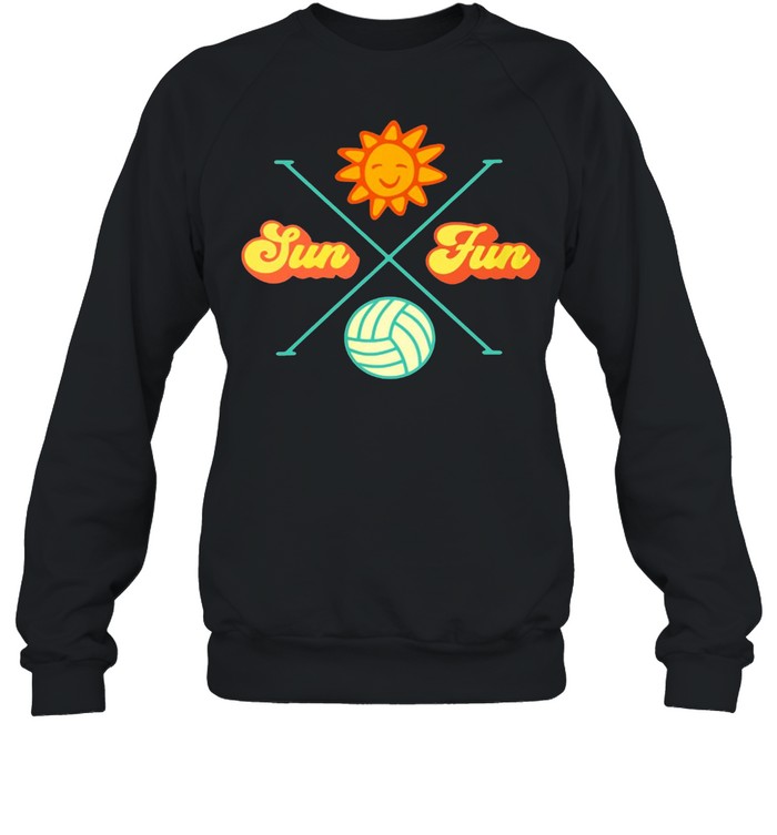 Womens Volleyball Beach Sun Fun  Unisex Sweatshirt